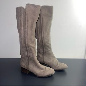 Tall suede boots